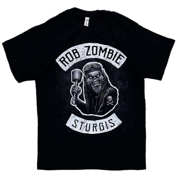 Rob Zombie Men's Officially Licensed Sturgis Concert Bike Rally Tee T-Shirt (XX-Large, Black)