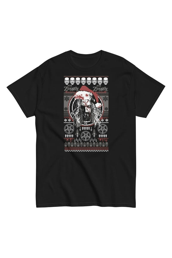 Rob Zombie - Merry Christmas Unisex T-Shirt - Black - Large