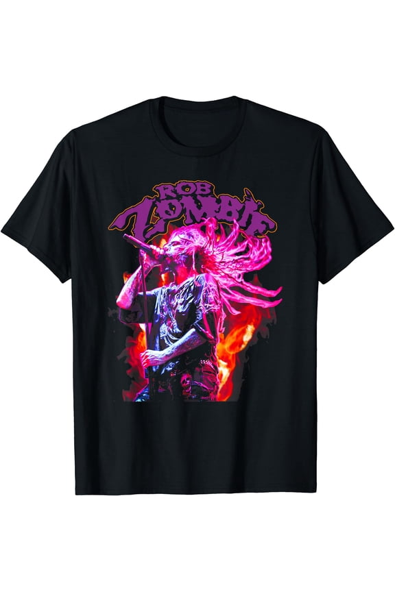 Rob Zombie Zombie Fire Unisex S-5Xl T-Shirt