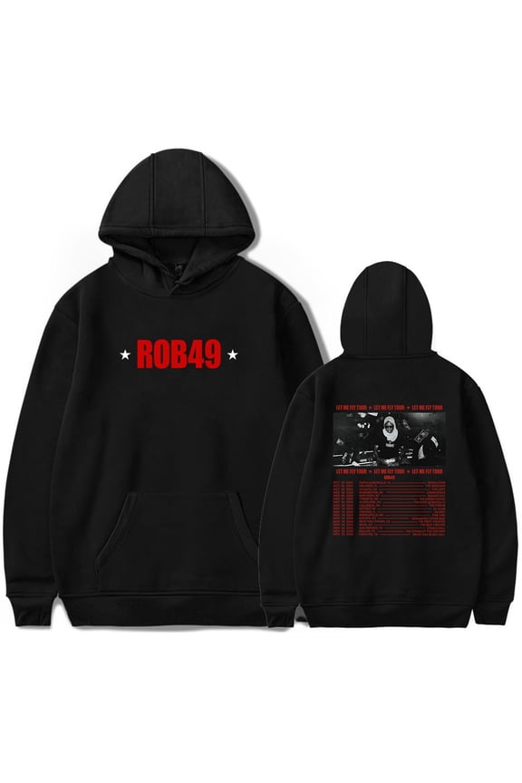 Rob49 Let Me Fly Tour 2025 Merch Hoodies Women Men Casual Long Sleeve Sweatshirt Clothes