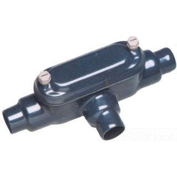 RobRoy PRHT38 Plasti-Bond PVC Coated Conduit Body, Type-T, Form-8, 1-Inch