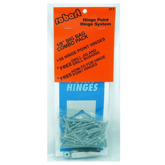 Robart Manufacturing 1/8 Steel Pin Hinges50w/Drill Jig ROB311 Hardware & Linkages Airplane