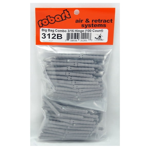 Robart Manufacturing 3/16SteelPin Super HingePoint100 ROB312B Hardware & Linkages Airplane