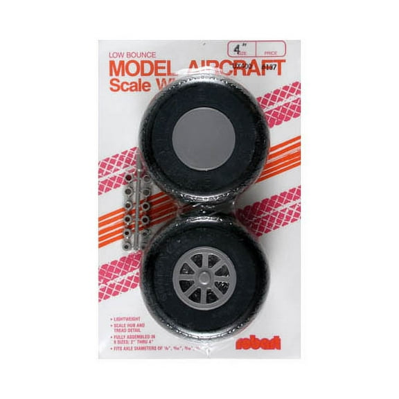 Robart Manufacturing UX400-Scale Diamond Tread Wheels ROB137 Wheels Gear Retracts & Accys
