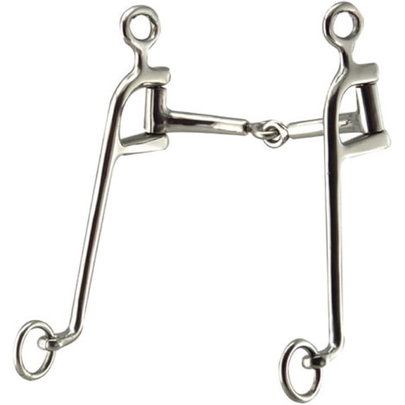 Robart Pinchless Walking Horse Snaffle Bit, 5-Inch