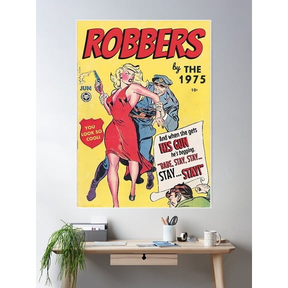 Robbers The 1975 Poster Wall Art, Modern Wall Decor For Living Room Bedroom, 12x18 UNFRAMED