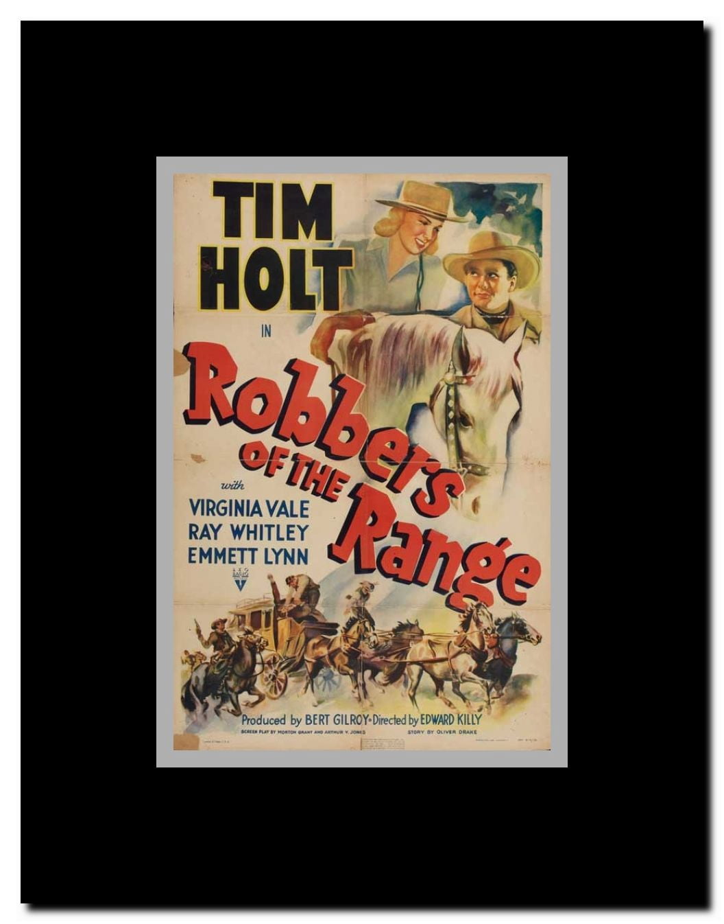 Robbers of the Range Framed Movie Poster