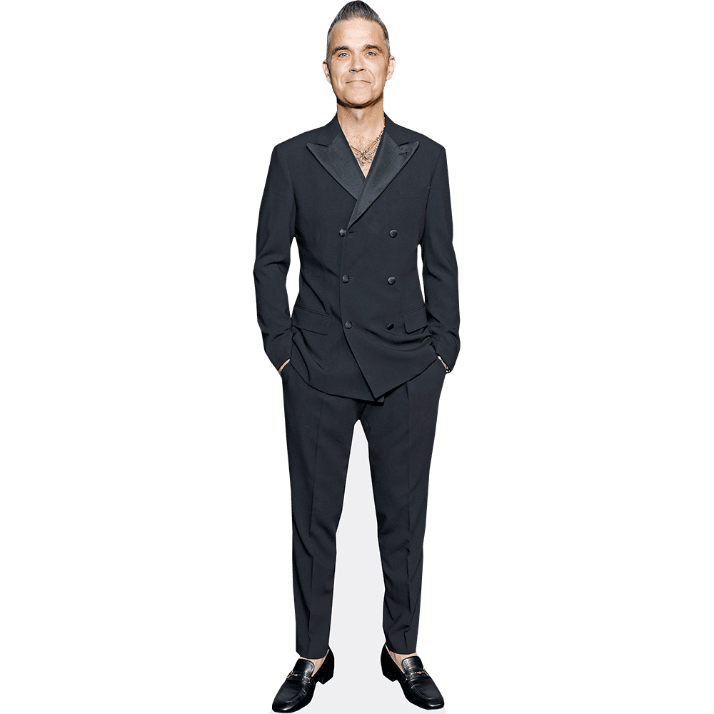 Star Cutouts Robbie Williams 186 cm Tall Purple Jumpsuit Star Cutouts Robbie Williams 186 cm Tall Purple Jumpsuit