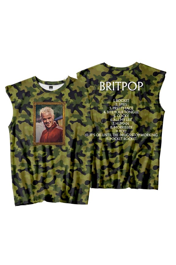 Robbie Williams Britpop Album Tracklist Tank Tops Unisex Sleeveless Vest Women Men Outdoor Streetwear
