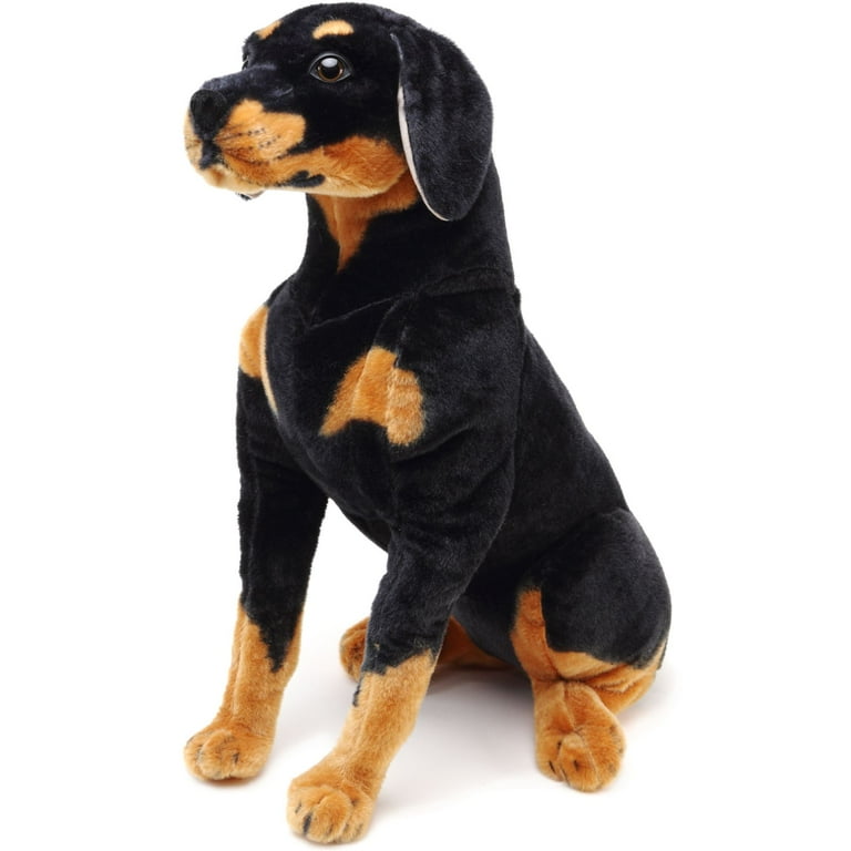 Robbie the Rottweiler 26 Inch Tall Stuffed Animal Plush Dog Shipping from Texas By Tiger Tale Toys Walmart