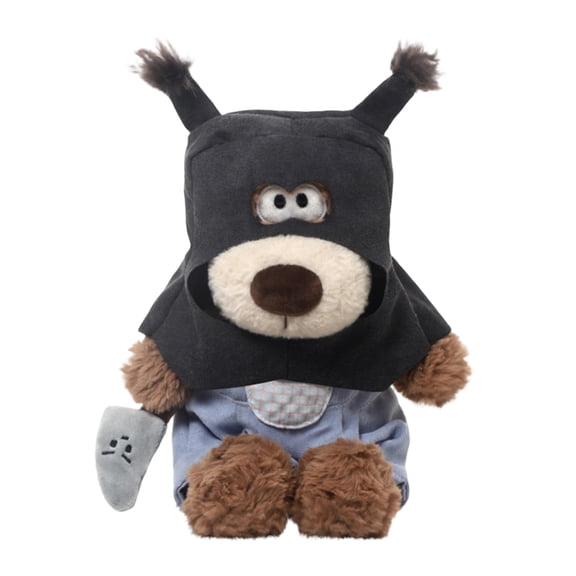 Robbing Dog Stuffed Animal ToyInteractive Heist Plush with Funny Role-Play, Cute Robber Puppy for Imaginative Play & Gifts 15.7 Inch
