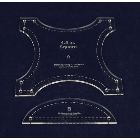 Robbing Peter to Pay Paul 4.5"- 2 Piece Quilting Template Set-Acrylic 1/8 Inch