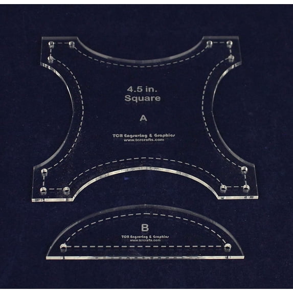 Robbing Peter to Pay Paul 4.5" 2 Piece Quilting Template SetAcrylic 1