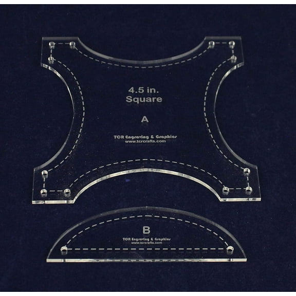 Robbing Peter to Pay Paul 4.5"- 2 Piece Quilting Template Set-Acrylic 1/8 Inch