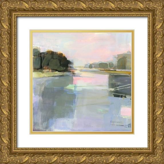 Robbins, Kathleen 15x15 Gold Ornate Wood Framed with Double Matting Museum Art Print Titled - Gerrish Island
