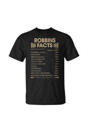 Robbins Name Gift Robbins Facts Unisex TShirt