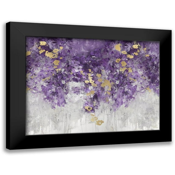 Robbins, Nikki 18x15 Black Modern Framed Museum Art Print Titled - Charmed Purple