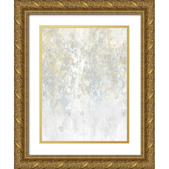 Robbins, Nikki 19x24 Gold Ornate Wood Framed with Double Matting Museum Art Print Titled - Cascade Neutral