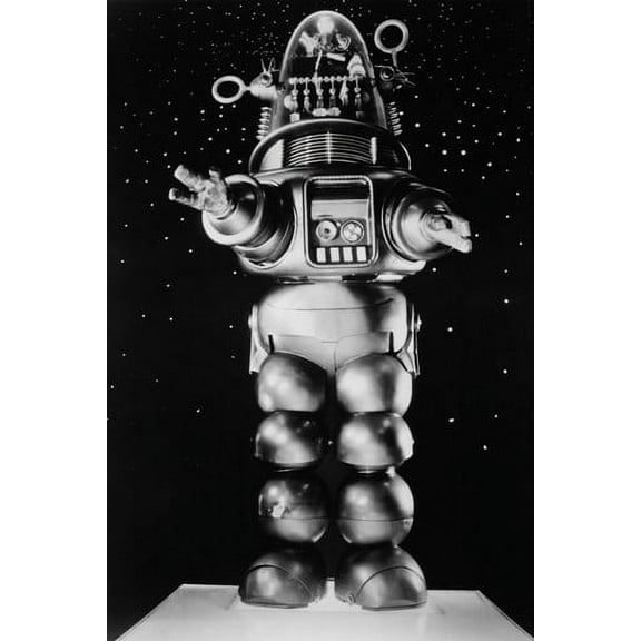Robby The Robot Forbidden Planet Great Portrait Against Space 24X36 Poster
