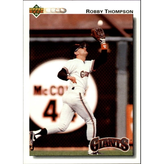 Robby Thompson 1992 Upper Deck MLB #286 Baseball Card San Francisco Giants