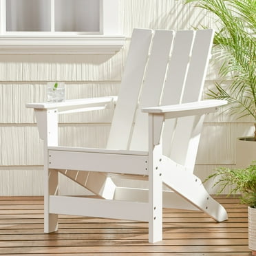 Robbyn Resin Outdoor Adirondack Chair, White