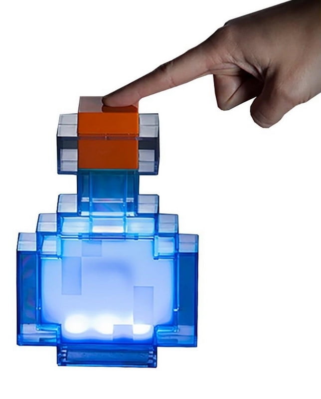 Robe Factory RBF-16095-C Minecraft Potion Bottle Color-Changing Led Desk Lamp, 7 Inch Night Light