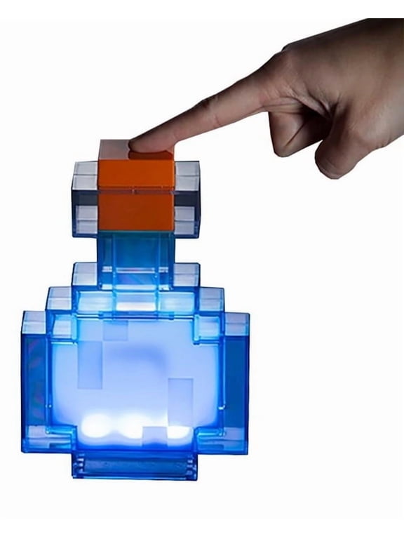 Robe Factory RBF-16095-C Minecraft Potion Bottle Color-Changing Led Desk Lamp, 7 Inch Night Light