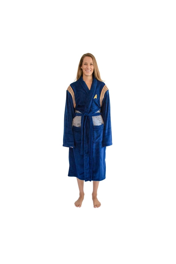 Star Trek: Discovery Bathrobe for Adults | One Size Fits Most