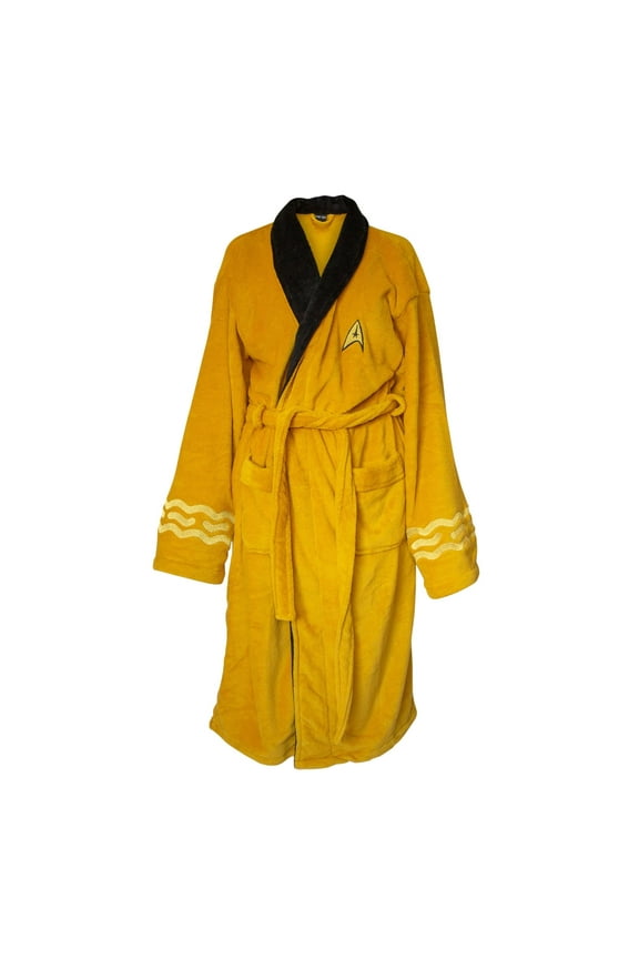 Star Trek Captain Kirk Bathrobe for Adults | One Size Fits Most