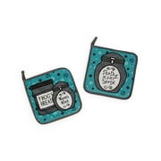 Robe RBF-16204-C The Nightmare Before Christmas Jack and Sally Kitchen Pot Holders | Set of 2