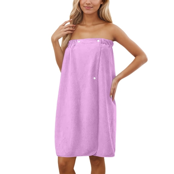 Robe Towel for Womens Quick Dry Bathrobe Towel for Women Adjustable Closure Womens Spa Robe