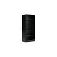 thumbnail image 1 of Robeck Large Bookcase, 5 Display Shelves, Classic 72 Inch Black Wood, 1 of 5