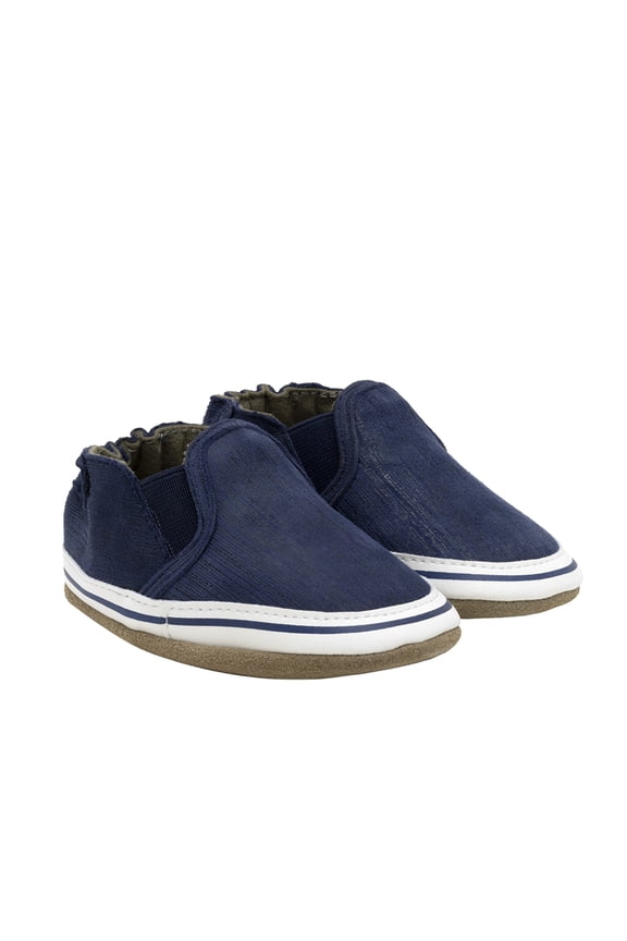 Liam Basic Soft Soles, Navy - 18-24 Months