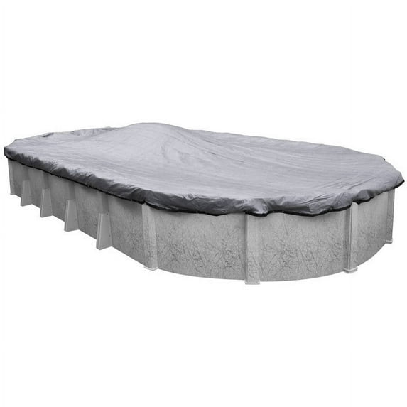 Robelle 10-Year Dura-Guard Mesh Oval Winter Pool Cover, 16 x 25 ft. Pool