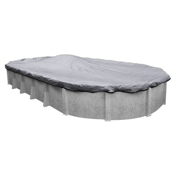 Robelle 10-Year Dura-Guard Mesh Oval Winter Pool Cover, 16 x 32 ft. Pool