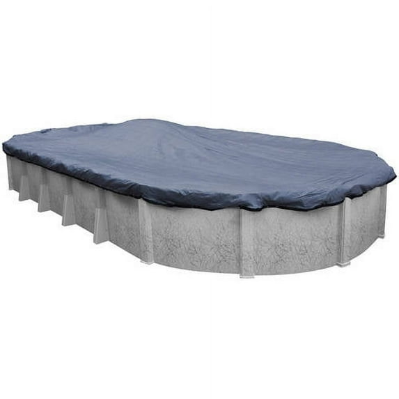 Robelle 15-Year XL Blue Oval Winter Pool Cover, 15 x 27 ft. Pool