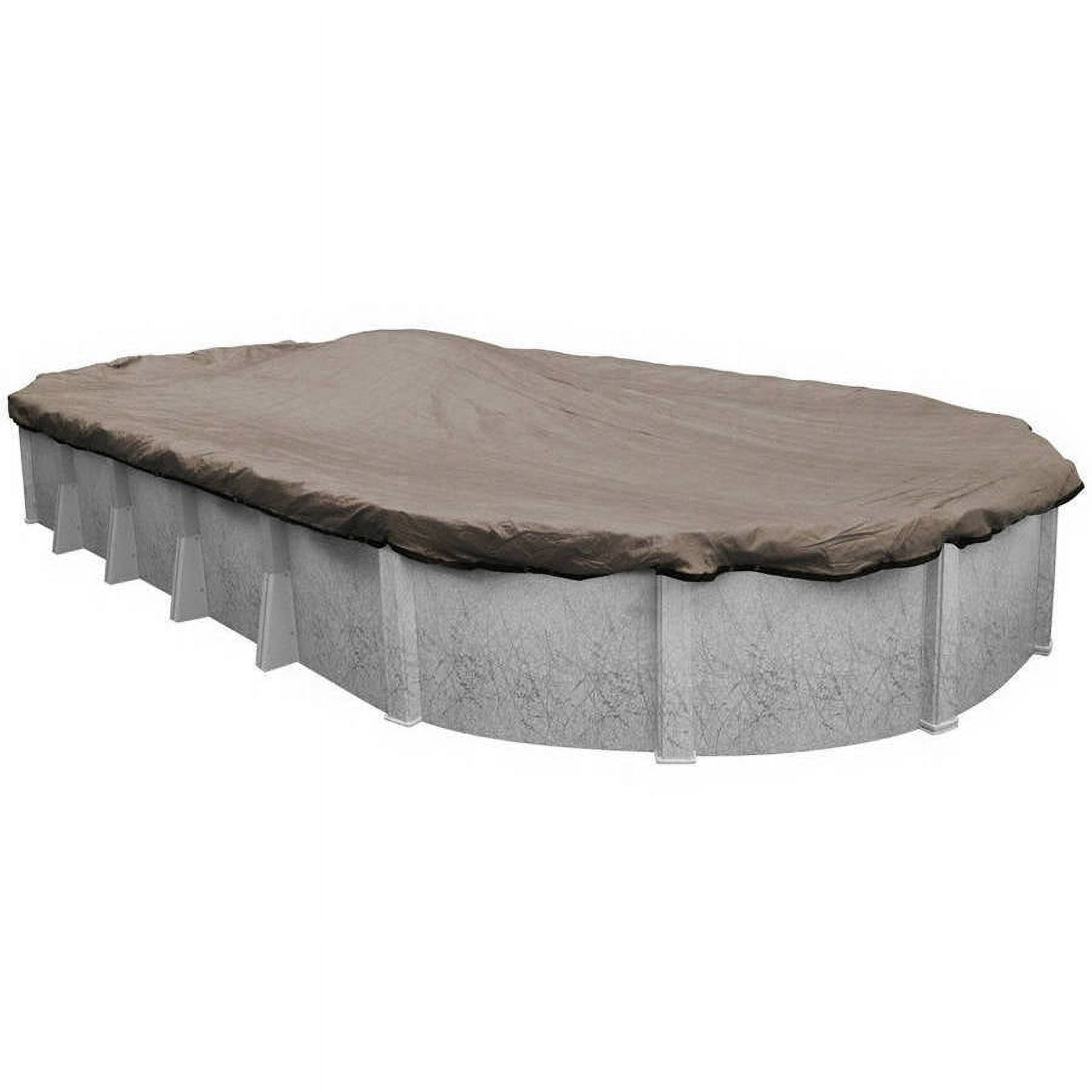 Robelle 15-Year XL Taupe Oval Winter Pool Cover, 18 x 33 ft. Pool