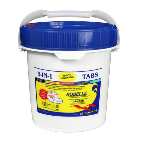 Robelle 5-In-1 Swimming Pool Multi-Purpose 3" Chlorinating Tabs