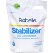 Robelle 4-Pounds Premium Chlorine Stabilizer and Conditioner, Concentrated Cyanuric Acid for Pools, Pool Stabilizer, Helps Chlorine Last Longer
