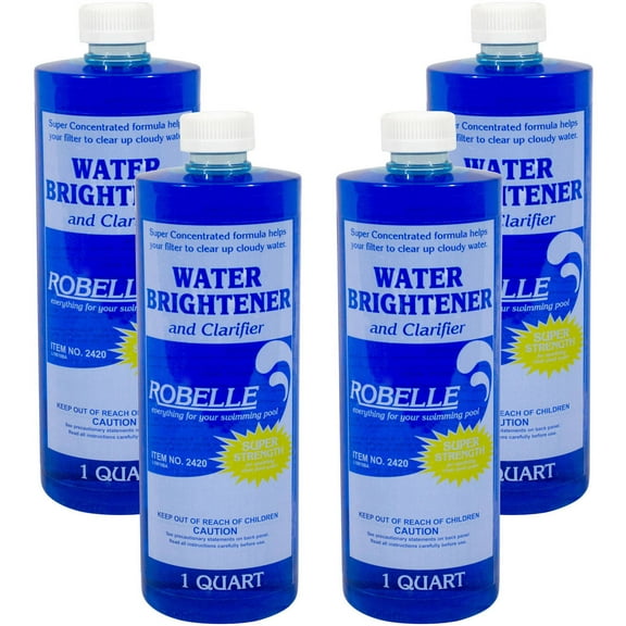 Robelle Water Brightener and Clarifier for Swimming Pools 1 Quart