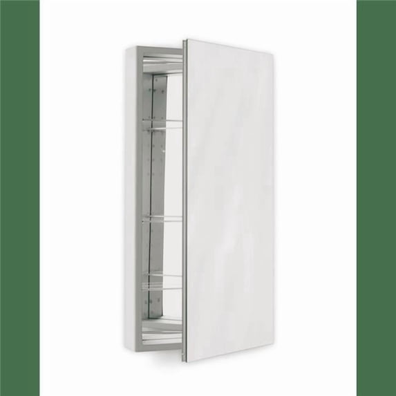 Robern PLM2430G 23.25 x 30 x 4 in. Flat Top & Polished Edge Non-Handed Reversible Classic Gray Interior Non-Electric PL Series Cabinet