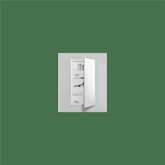 Modern 36"x20" Surface Mount Frameless Medicine Cabinet with Interior Mirror