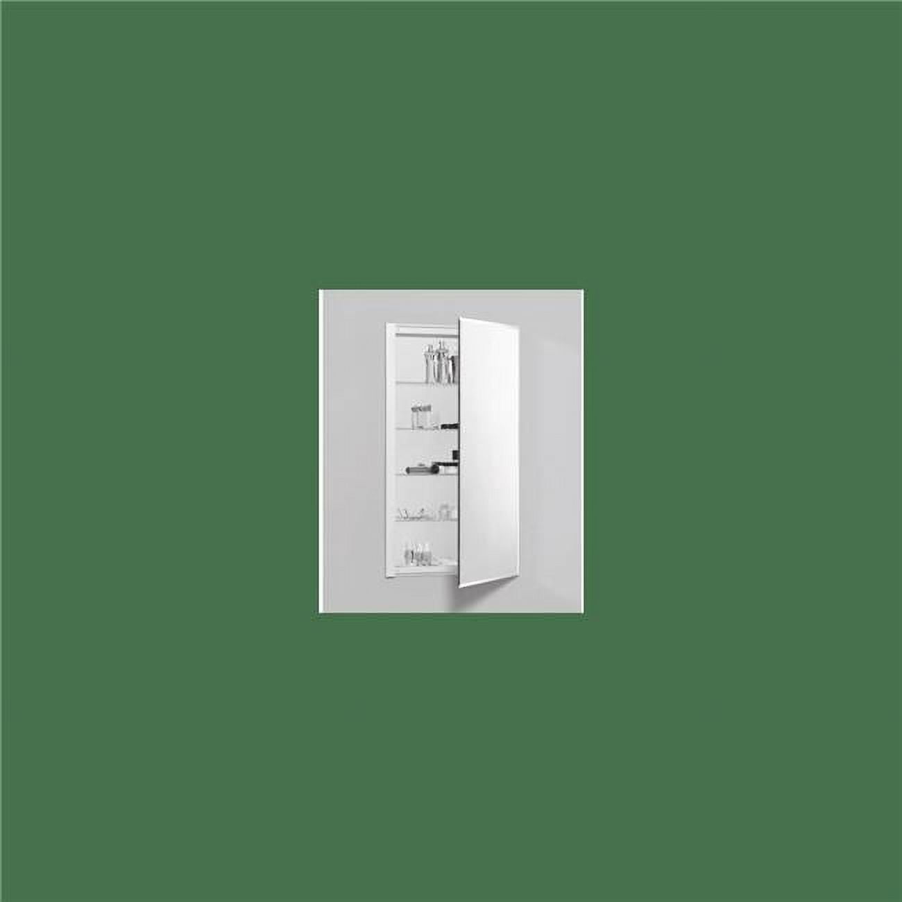 Modern 36"x20" Surface Mount Frameless Medicine Cabinet with Interior Mirror