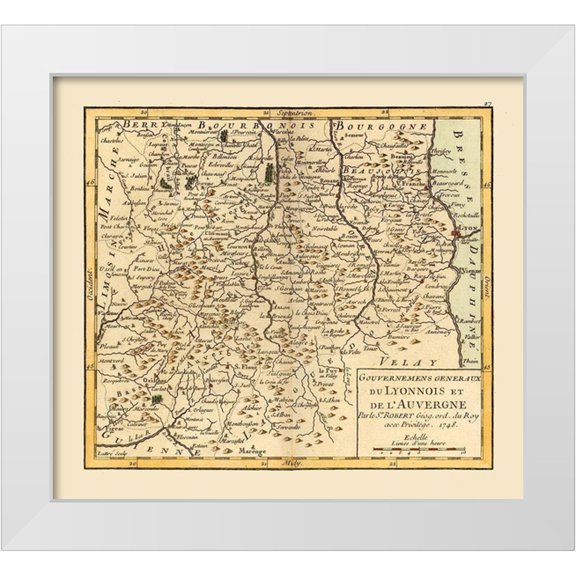 Robert 13x12 White Modern Wood Framed Museum Art Print Titled - South Central France - Robert 1748