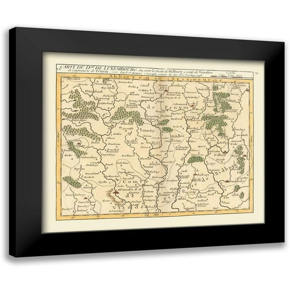 Robert 14x12 Black Modern Framed Museum Art Print Titled - Germany Luxembourg - Robert 1748