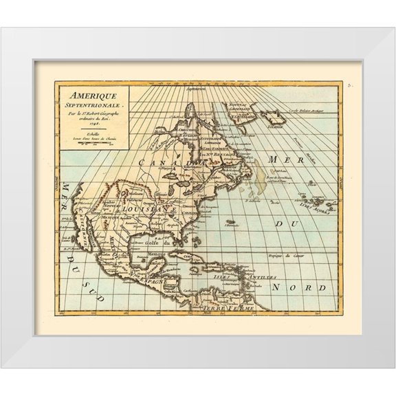 Robert 14x12 White Modern Wood Framed Museum Art Print Titled - North America - Robert 1748