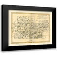 thumbnail image 1 of Robert 23x20 Black Modern Framed Museum Art Print Titled - Hainaut Namur Cambresis Belgium - Robert 1748, 1 of 5