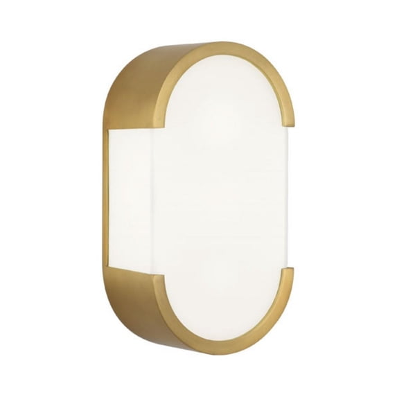1318-Robert Abbey Lighting-Bryce 2-Light Wall Sconce 6.75 Inches Wide and 12.25 Inches Tall-Antique Brass Finish