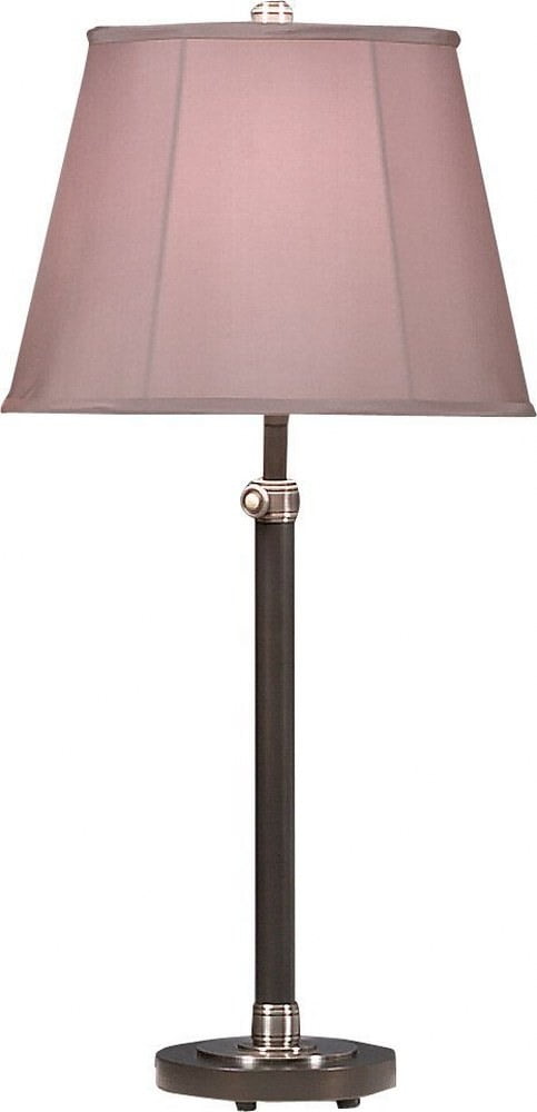 Bruno Adjustable 26" Lead Bronze Table Lamp with Gray Taupe Shade