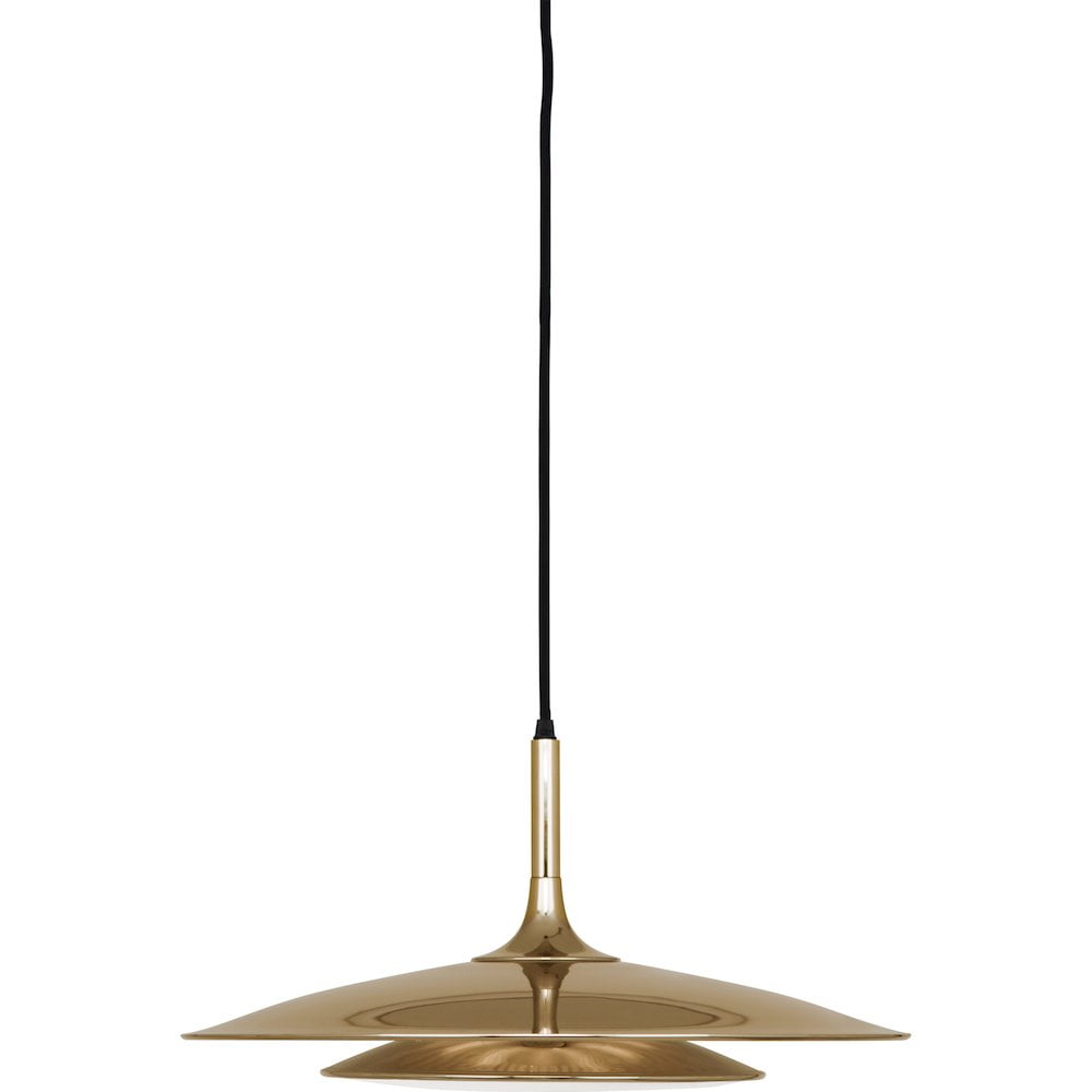 Axiom 18.5" Polished Gold Glass Indoor/Outdoor Pendant Light